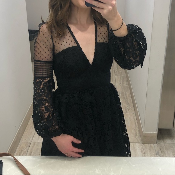 Bilan Lace French Connection dress size 2 black - Picture 7 of 7